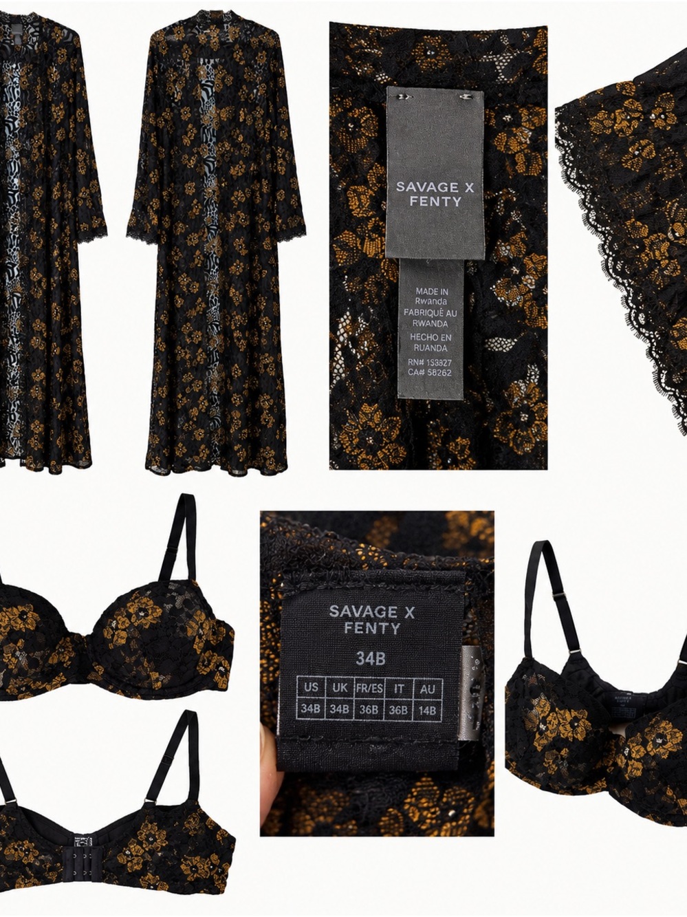 Savage X Fenty Robe and Bra Set